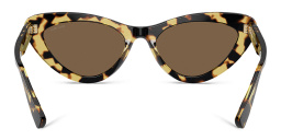 Shop MIU MIU Cat Eye Sunglasses in Light Havana online.