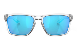 Shop Oakley Sylas Rectangle Sunglasses in Clear online.