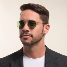 Ray-Ban Round Metal Sunglasses in Silver – Product Photo 5