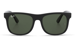 Ray-Ban Junior Kids Wayfarer Square Sunglasses in Black – Product Photo 1