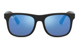 Ray-Ban Junior Kids Wayfarer Square Sunglasses in Black – Product Photo 1