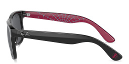 Ray-Ban Junior Marvel Justin Kids Square Sunglasses in Black On Pink – Product Photo 3