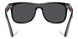 Ray-Ban Junior Marvel Justin Kids Square Sunglasses in Black On Pink – Product Photo 4