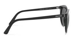 نظارة شمسية دائرية من برادا بلون أسود - صورة المنتج 3