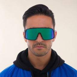 Shop Oakley Sutro Mask Sunglasses in Black Ink online.
