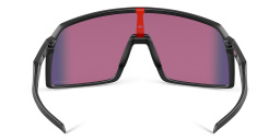 Shop Oakley Sutro Oversized Wide Mask Sunglasses in Matte Black online.