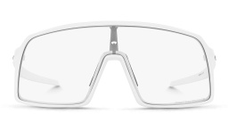 Oakley Sutro Oversized Mask Sunglasses in Matte White – Product Photo 1