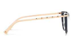 VALENTINO Stud Cat-Eye Eyeglasses in Blue – Product Photo 3