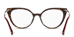 VALENTINO Stud Cat-Eye Eyeglasses in Havana – Product Photo 4
