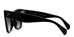 Shop CELINE 3 Dots Cat-Eye Sunglasses in Black online.