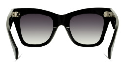 Shop CELINE 3 Dots Cat-Eye Sunglasses in Black online.
