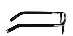 TOM FORD Wide Rectangle Eyeglasses in Shiny Black – Product Photo 3