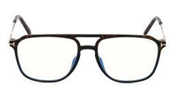 Shop TOM FORD Aviator Eyeglasses in Havana online.