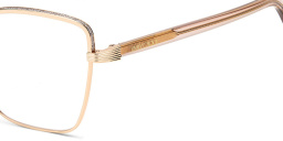 JIMMY CHOO Wide Cat Eye Eyeglasses in Gold Copper – Product Photo 3