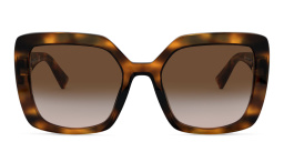 VALENTINO Square Sunglasses in Havana – Product Photo 1