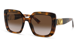 VALENTINO Square Sunglasses in Havana – Product Photo 2