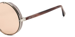 JIMMY CHOO Lilo/S Round Sunglasses in Silver – Product Photo 3