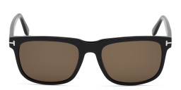 نظارة شمسية مربعة من توم فورد بلون أسود لامع - صورة المنتج 1