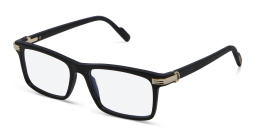 Shop Cartier Première de Cartier Rectangle Eyeglasses in Black online.