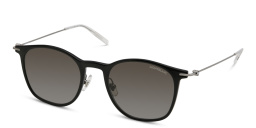 Shop MONTBLANC Panthos Sunglasses in Black online.