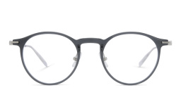 Shop MONTBLANC Oval Eyeglasses in Transparent Grey online.