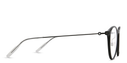 Shop MONTBLANC Oval Eyeglasses in Ruthenium online.