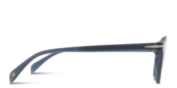 تسوق نظارات شمسية دائرية بشعار العلامة ديفيد بيكهام بلون أزرق أونلاين.