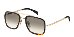 DAVID BECKHAM Square Sunglasses in Gold Havana – Product Photo 2