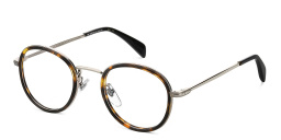 DAVID BECKHAM Round Eyeglasses in Silver – Product Photo 2
