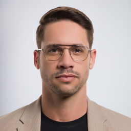 نظارة طبية مربعة من ديفيد بيكهام بلون ذهبي - صورة المنتج 5