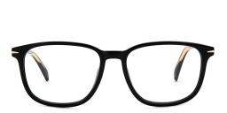 DAVID BECKHAM Square Eyeglasses in Black – Product Photo 1