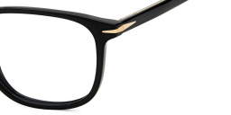 DAVID BECKHAM Square Eyeglasses in Black – Product Photo 3