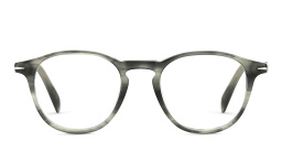 DAVID BECKHAM Panthos Eyeglasses in Grey Horn – Product Photo 1