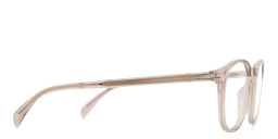 Shop DAVID BECKHAM Panthos Eyeglasses in Beige online.
