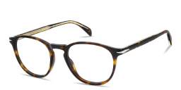 Shop DAVID BECKHAM Talisman Panthos Eyeglasses in Dark Havana online.