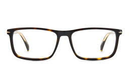 DAVID BECKHAM Rectangle Eyeglasses in Havana – Product Photo 1