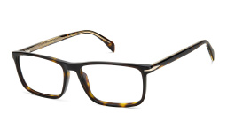DAVID BECKHAM Rectangle Eyeglasses in Havana – Product Photo 2