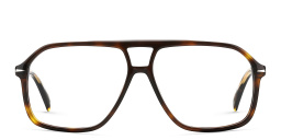 DAVID BECKHAM Wide Aviator Eyeglasses in Havana – Product Photo 1