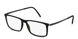 Silhouette Rectangle Eyeglasses in Black – Product Photo 2