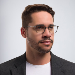 Silhouette Square Eyeglasses in Black – Product Photo 5