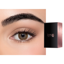 Shop Lensme Monthly Color Contact Lenses - Brown online.
