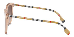 BURBERRY Vintage Check Square Sunglasses in Pink – Product Photo 3