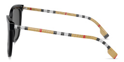 BURBERRY Clare Square Sunglasses in Black – Product Photo 3