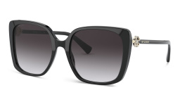 BVLGARI Oversized Square Sunglasses in Black – Product Photo 2