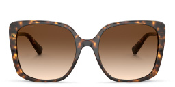 نظارات شمسية مربّعة كبيرة من بولغري بلون هافان داكن - صورة المنتج 1