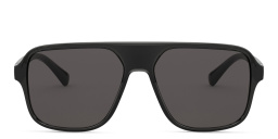 نظارة شمسية مربعة من دولتشي آند غابانا بلون رمادي شفاف/أسود - صورة المنتج 1