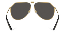 نظارة شمسية بإطار بيلوت من دولتشي آند غابانا بلون ذهبي - صورة المنتج 4