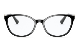BVLGARI Round Eyeglasses in Black – Product Photo 1