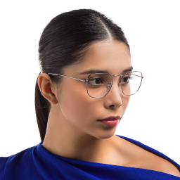 Ray-Ban Frank Unisex Square Eyeglasses in Gunmetal – Product Photo 6