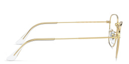 Shop Ray-Ban Frank Unisex Square Eyeglasses in Gold online.